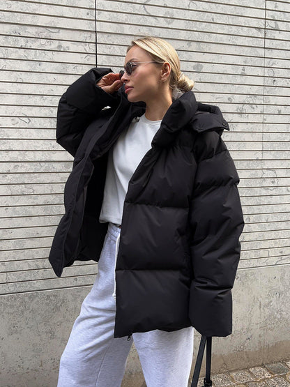 Veste Matelassée à Capuche pour Femme – Manteau Hiver Élégant et Confortable