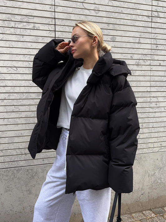 Veste Matelassée à Capuche pour Femme – Manteau Hiver Élégant et Confortable