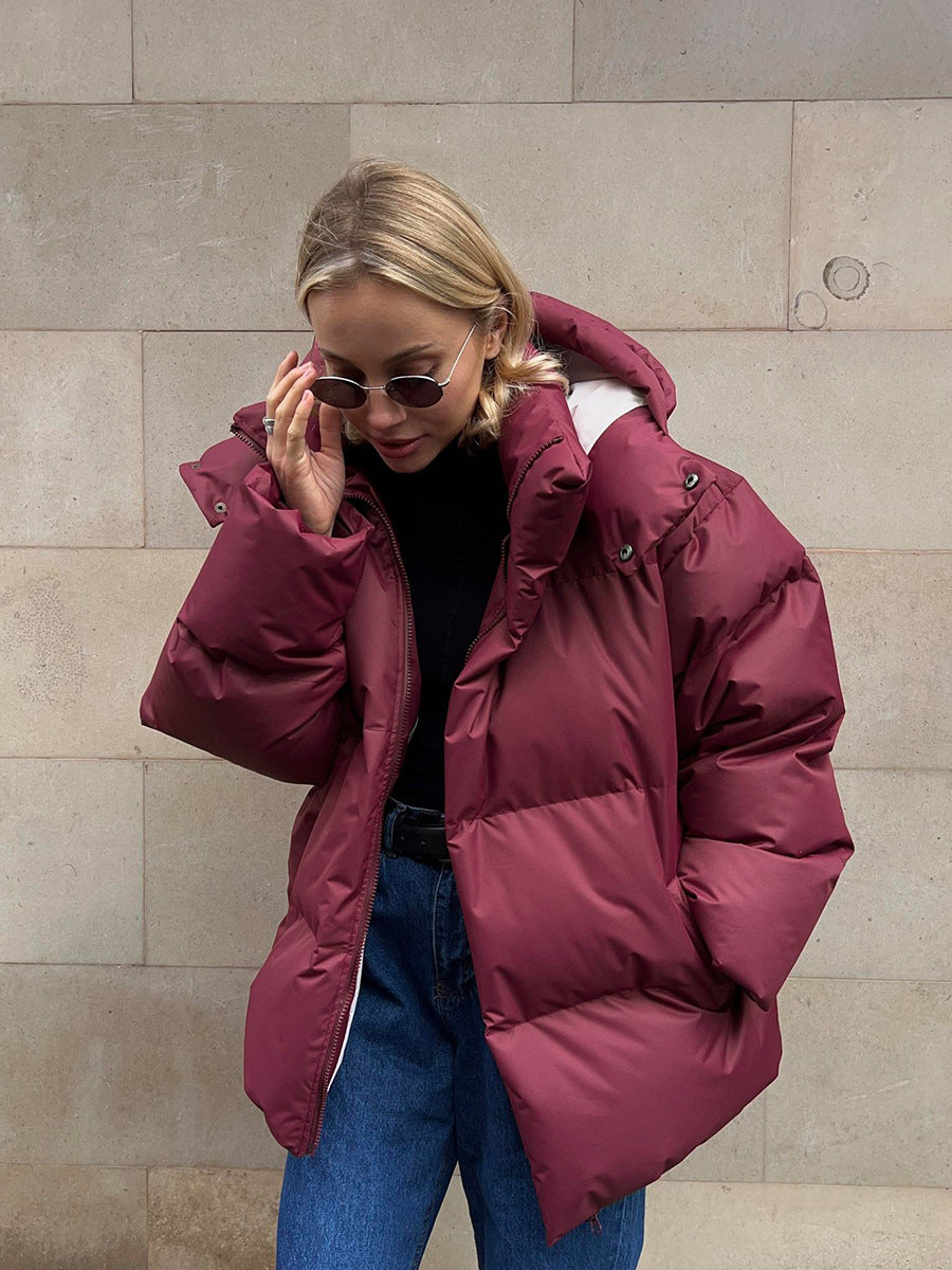 Veste Matelassée à Capuche pour Femme – Manteau Hiver Élégant et Confortable