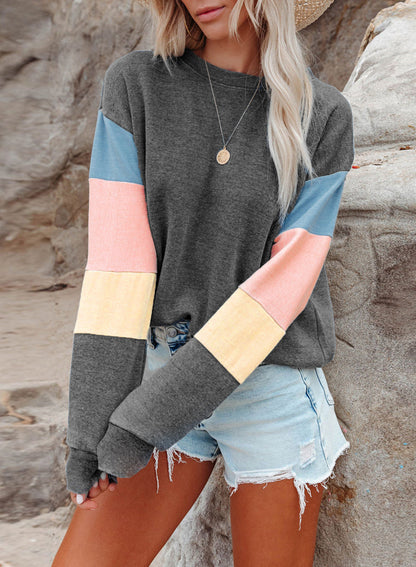 Jersey de mujer con mangas de colores – Informal y suave