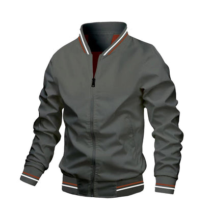 Veste Bomber Légère Décontractée Homme – Col Montant Stylé