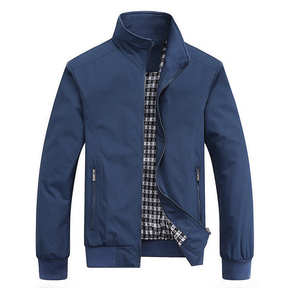 Veste Légère Homme à Col Montant – Style Décontracté et Élégant