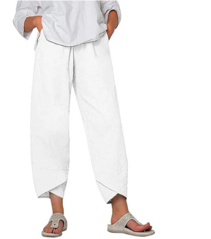 Pantalon trois-quarts décontracté pour femme – Pantalon d'été ample