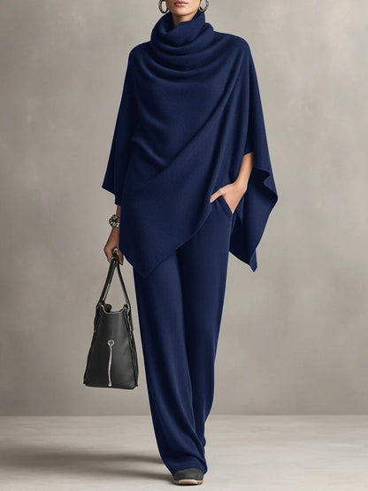Ensemble Deux Pièces Drapé Élégant Femme – Tenue Coordonnée Stylée