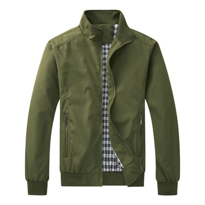 Veste Légère Homme à Col Montant – Style Décontracté et Élégant