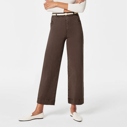 Pantalon Femme Taille Haute à Jambes Larges – Coupe Élégante et Confortable