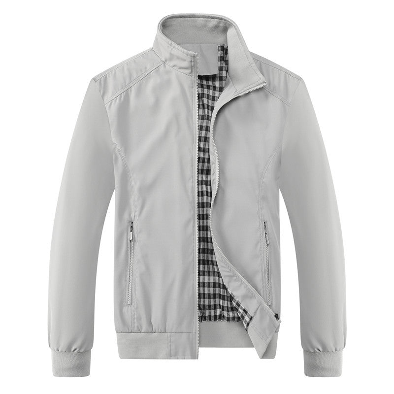Veste Légère Homme à Col Montant – Style Décontracté et Élégant
