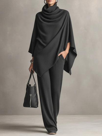 Ensemble Deux Pièces Drapé Élégant Femme – Tenue Coordonnée Stylée