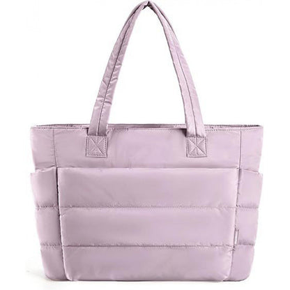 Sac Cabas Matelassé Femme – Compartiment Ordinateur Spacieux et Élégant