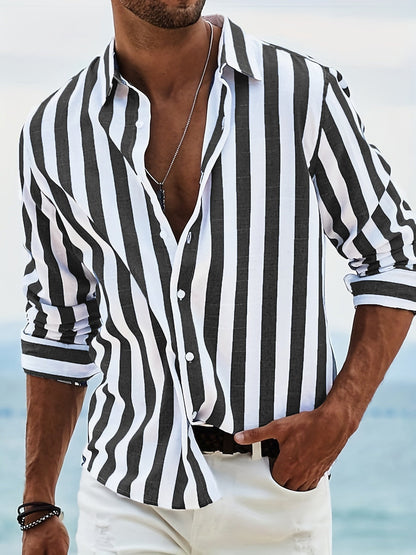 Chemise homme rayee decontractee - Legere et estivale