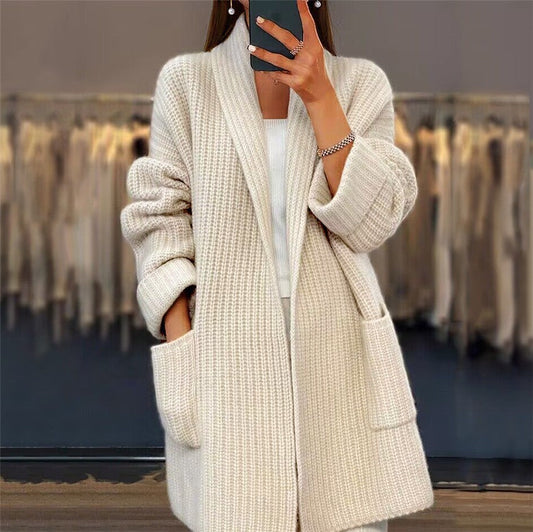 Cardigan à manches longues à la mode pour femmes | Décontracté