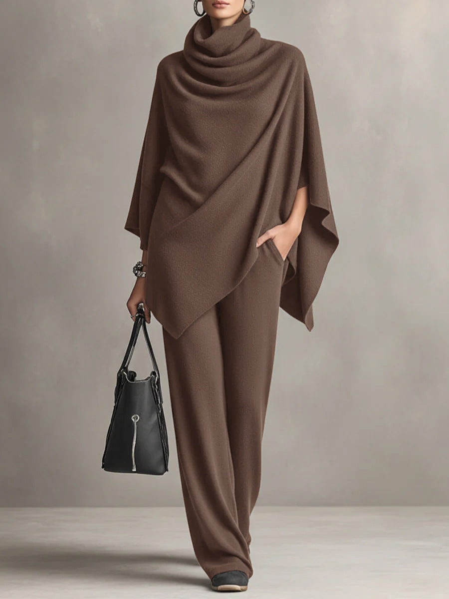 Ensemble Deux Pièces Drapé Élégant Femme – Tenue Coordonnée Stylée