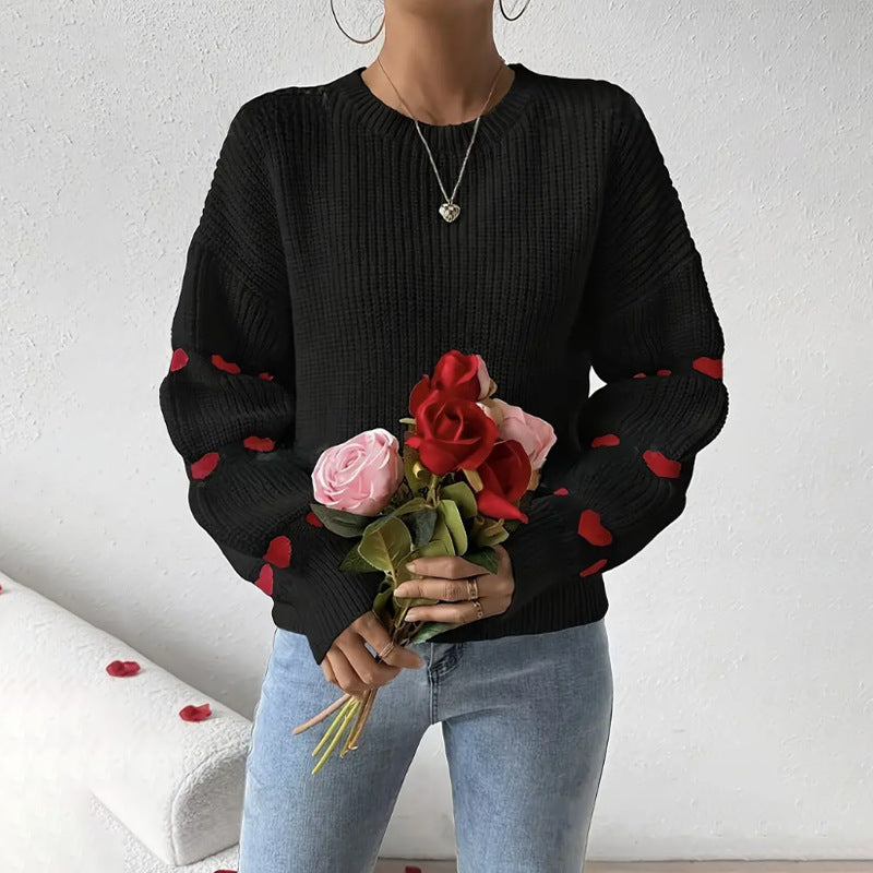 Pull Femme à Coupe Décontractée avec Col Rond – Maille Confortable