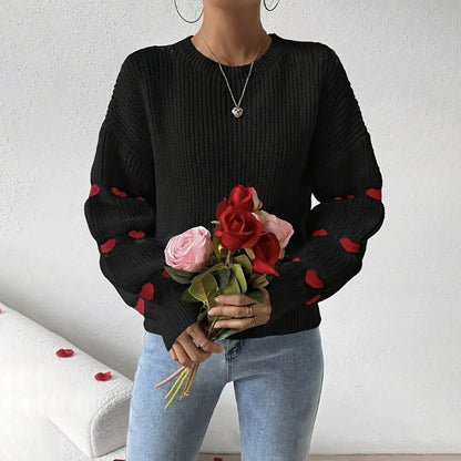 Pull Femme à Coupe Décontractée avec Col Rond – Maille Confortable