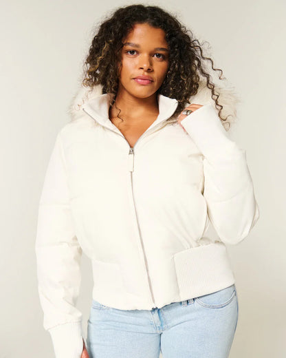 Veste Femme Matelassée Légère Isolée – Manteau Hiver