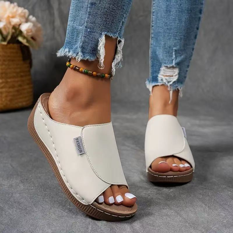 Sandales Femme à Plateforme Confort – Brides Réglables avec Soutien de la Voûte Plantaire