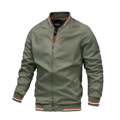 Veste Bomber Légère Décontractée Homme – Col Montant Stylé