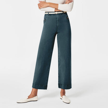 Pantalon Femme Taille Haute à Jambes Larges – Coupe Élégante et Confortable