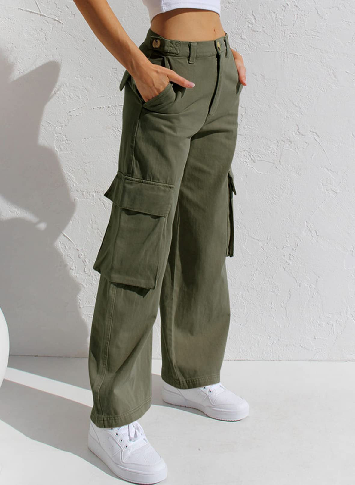 Pantalon cargo fille en coton bio rouge - bittersweet | Tape à l'oeil Pantalon cargo fille en coton bio rouge - bittersweet | Tape à l'oeil