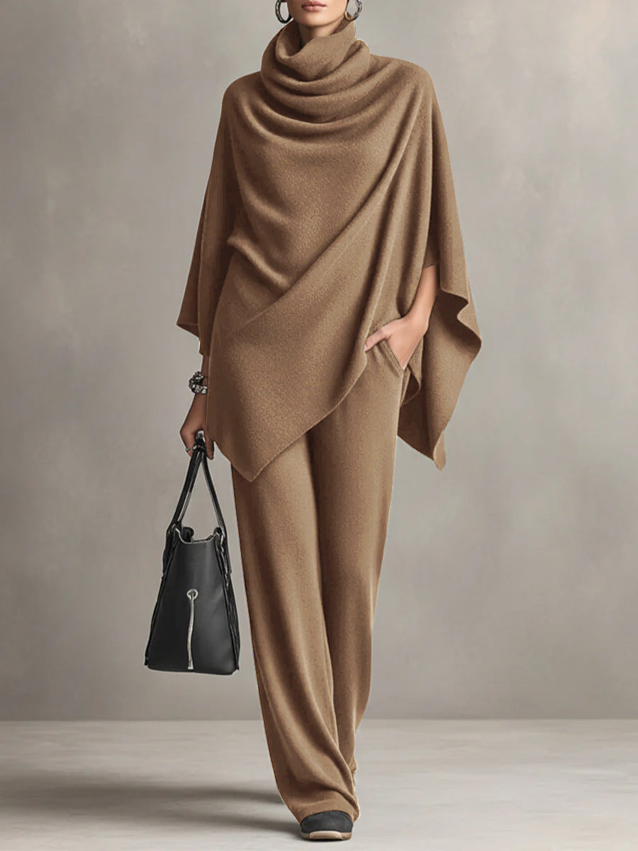 Ensemble Deux Pièces Drapé Élégant Femme – Tenue Coordonnée Stylée