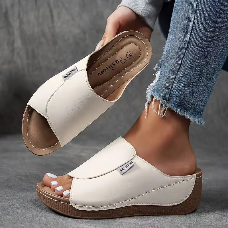 Sandales Femme à Plateforme Confort – Brides Réglables avec Soutien de la Voûte Plantaire
