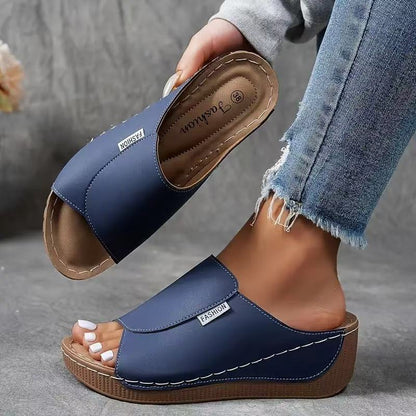 Sandales Femme à Plateforme Confort – Brides Réglables avec Soutien de la Voûte Plantaire