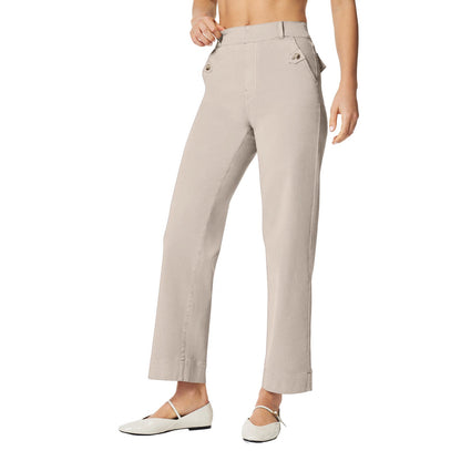 Pantalon Femme Taille Haute à Jambes Larges – Coupe Élégante et Confortable