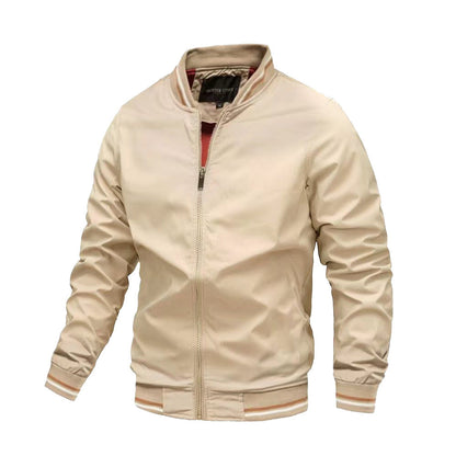 Veste Bomber Légère Décontractée Homme – Col Montant Stylé