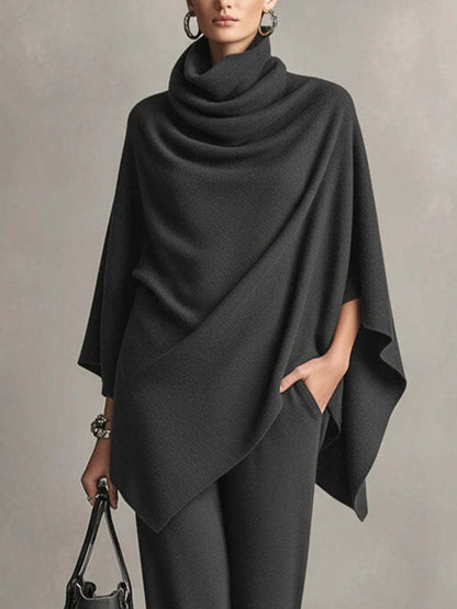 Ensemble Deux Pièces Drapé Élégant Femme – Tenue Coordonnée Stylée