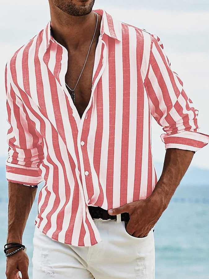 Chemise homme rayee decontractee - Legere et estivale