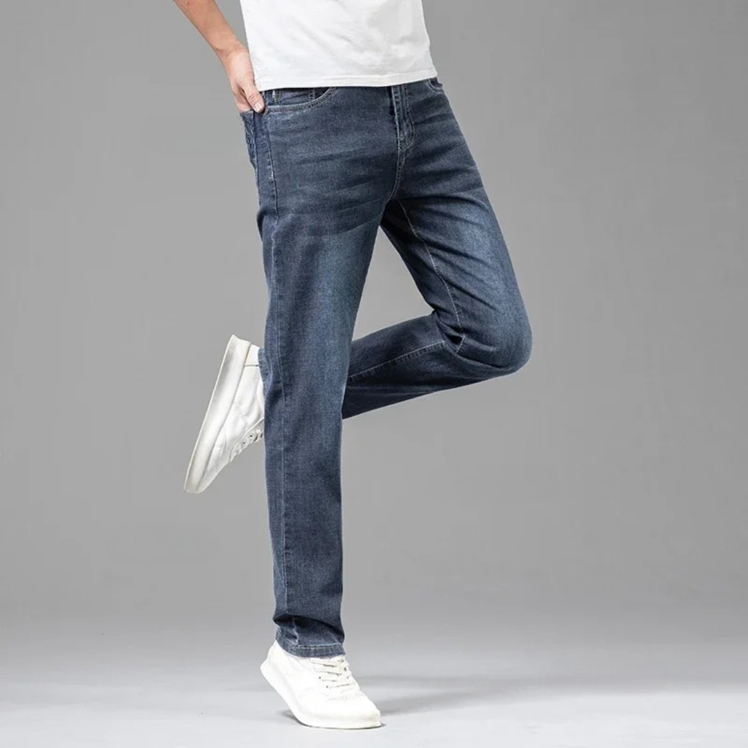 Jean Homme Premium Résistant Coupe Droite Ajustée – Denim Quotidien