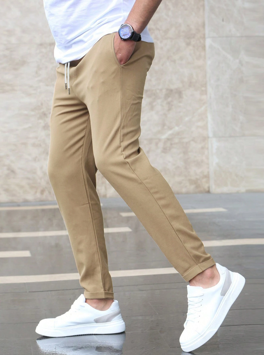 Men's Slim Fit Jogging – Casual Trousers with Drawstring