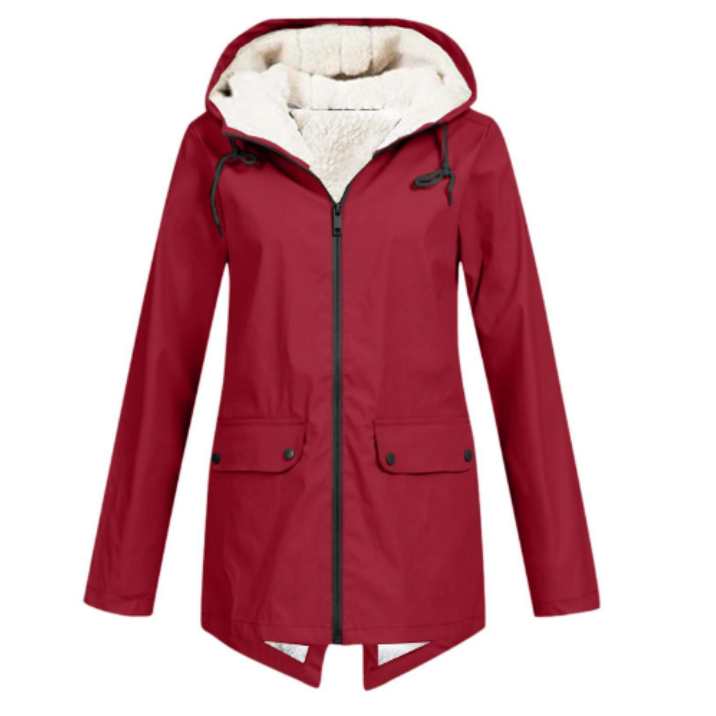 Veste Longue Doublée Polaire Femme – Parka d’Hiver Chaude
