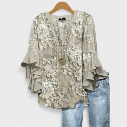 T-shirt femme leger imprime estival - Style casual frais et elegant