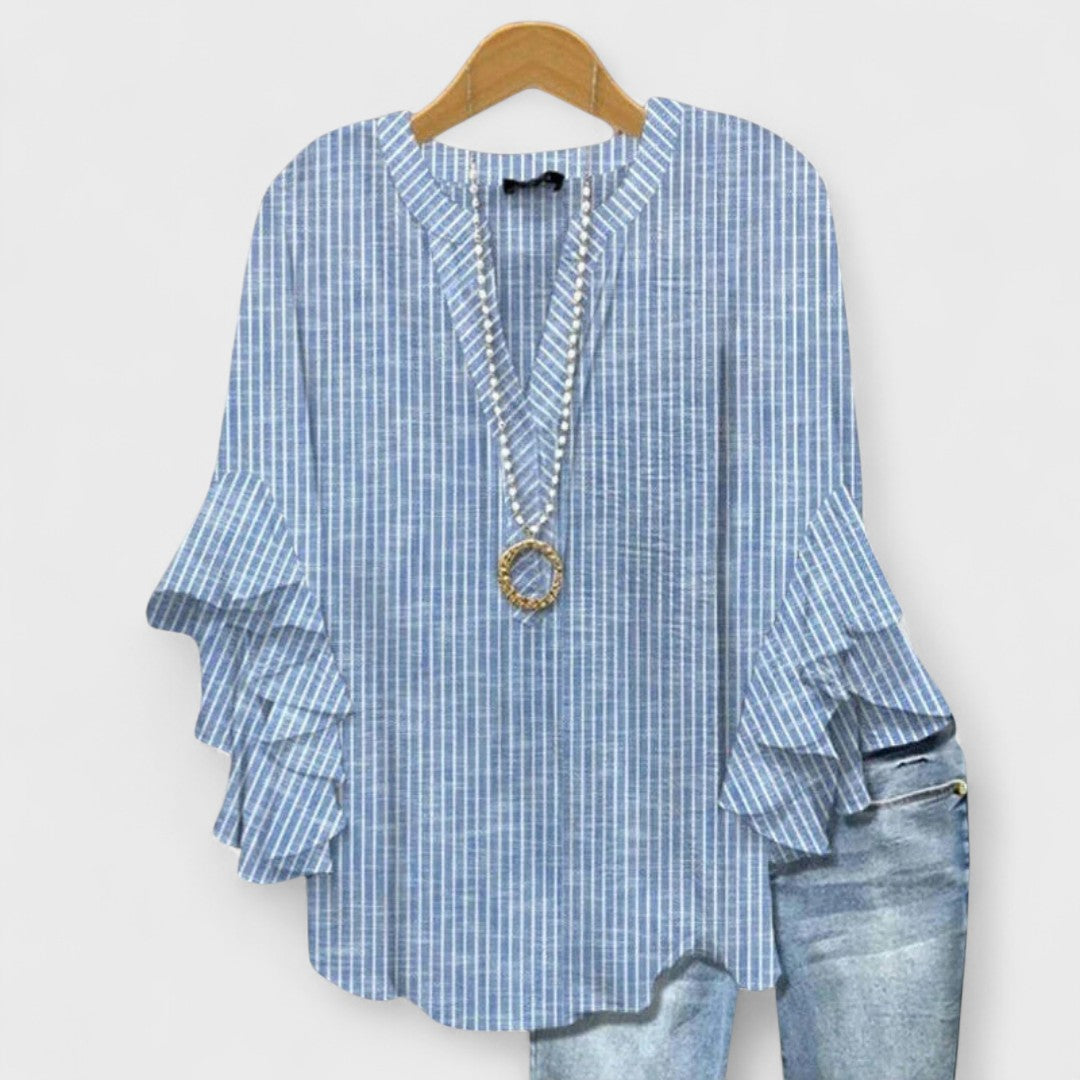 T-shirt femme leger imprime estival - Style casual frais et elegant