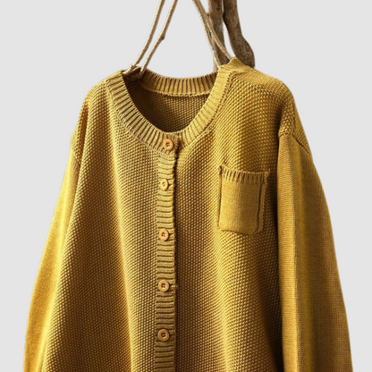 Gilet en Maille Côtelée Confortable pour Femme – Tricot Élégant
