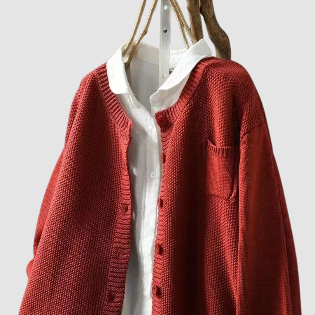Gilet en Maille Côtelée Confortable pour Femme – Tricot Élégant