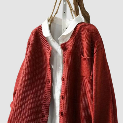 Gilet en Maille Côtelée Confortable pour Femme – Tricot Élégant