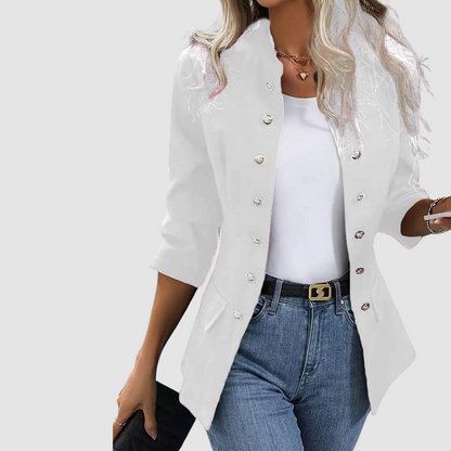 Luxury Structured Blazer for Women – Chic, Modern, and Feminine Style.
