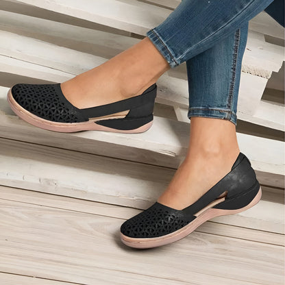 Chaussures orthopédiques basses pour femmes – Semelle intérieure respirante en mousse à mémoire de forme pour un confort de marche optimal