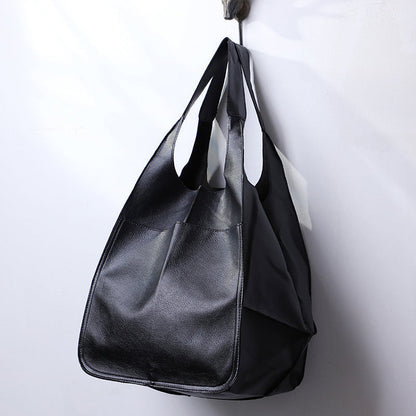 Sac bandoulière vintage oversize femme – Style cuir et grand format