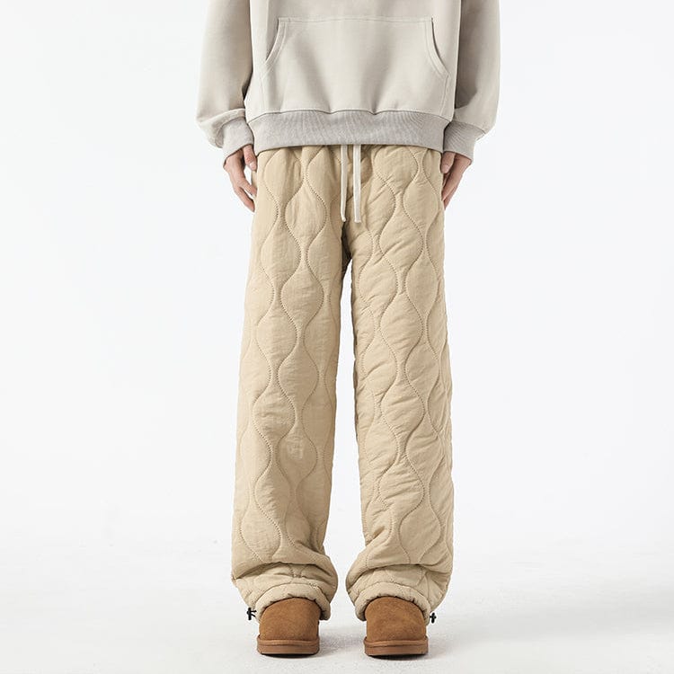 Pantalon Hiver Matelassé Homme à Coupe Ample – Pantalons Chauds et Confortables
