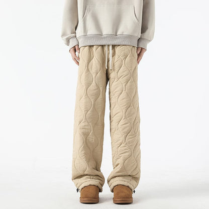 Pantalon Hiver Matelassé Homme à Coupe Ample – Pantalons Chauds et Confortables