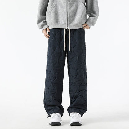 Pantalon Hiver Matelassé Homme à Coupe Ample – Pantalons Chauds et Confortables