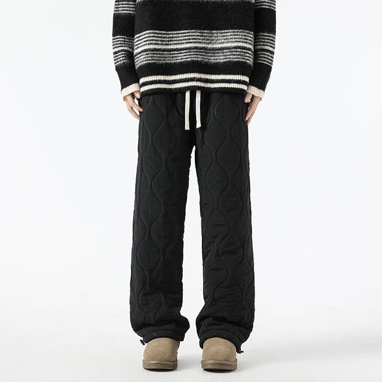 Pantalon Hiver Matelassé Homme à Coupe Ample – Pantalons Chauds et Confortables