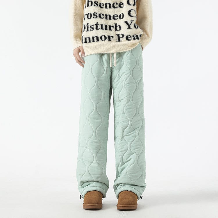 Pantalon Hiver Matelassé Homme à Coupe Ample – Pantalons Chauds et Confortables