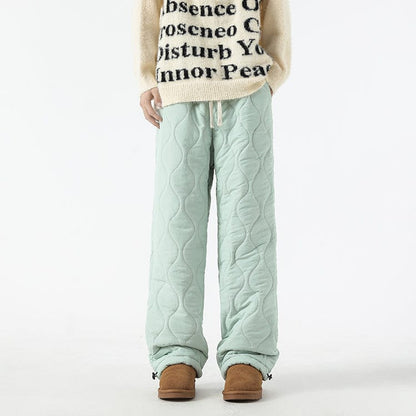 Pantalon Hiver Matelassé Homme à Coupe Ample – Pantalons Chauds et Confortables