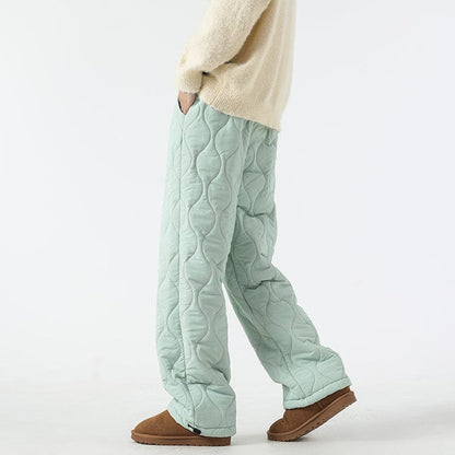 Pantalon Hiver Matelassé Homme à Coupe Ample – Pantalons Chauds et Confortables