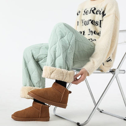 Pantalon Hiver Matelassé Homme à Coupe Ample – Pantalons Chauds et Confortables