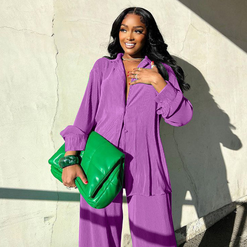 Ensemble Décontracté Coloré Élégant Femme – Tenue Deux-Pièces Stylée et Confortable